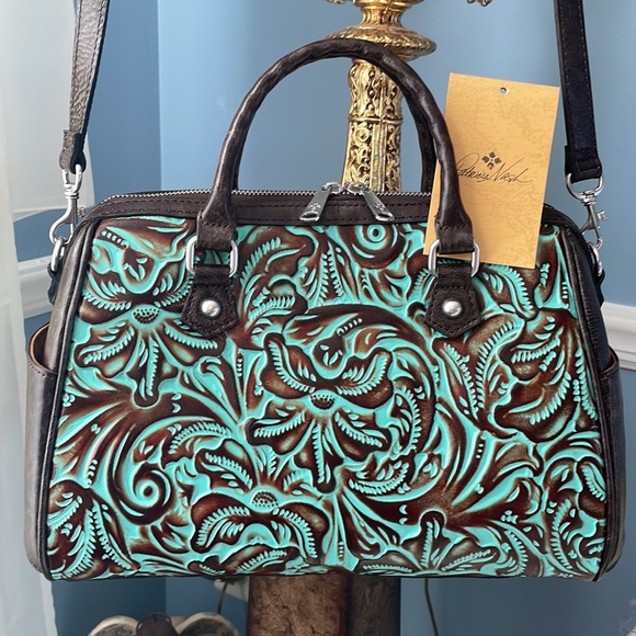 Patricia Nash Bags Brand New Patricia Nash Turquoise Tooled Italian